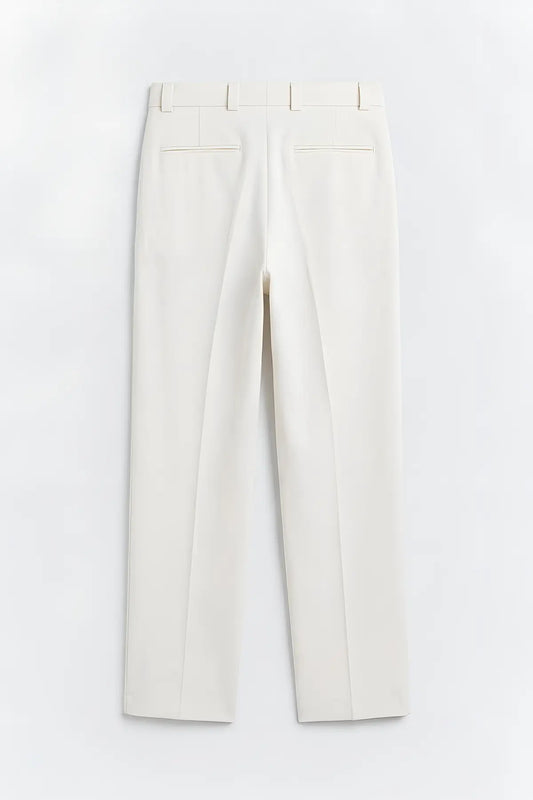 Yüksek Bel Pileli Relaxed Fit Baggy Erkek Pantolon - arka gorunum