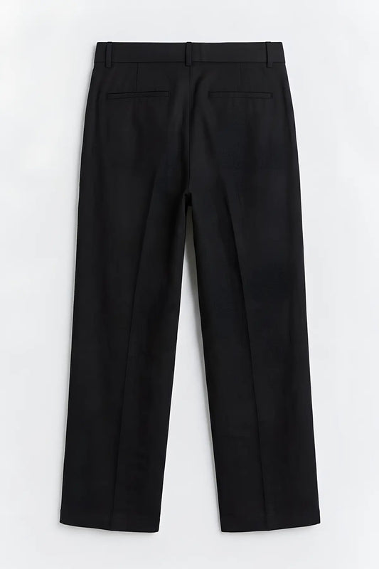 Antioch Keten Karışımlı Erkek Baggy Pantolon - arka gorunum