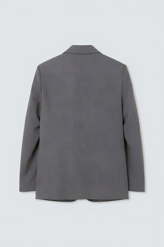 Antioch Relax Fit Kruvaze Erkek Blazer Ceket - arka gorunum