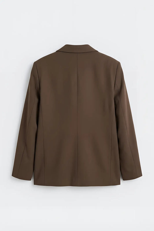Antioch Relax Fit Kruvaze Erkek Blazer Ceket - arka gorunum