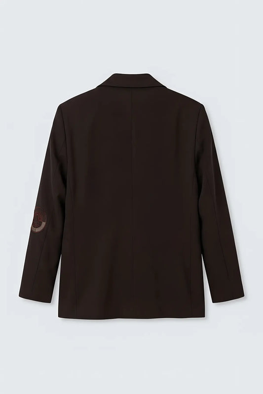 Antioch Relax Fit Kruvaze Erkek Blazer Ceket - arka gorunum