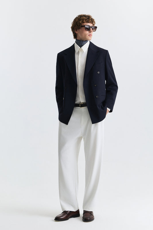 Antioch Relax Fit Kruvaze Erkek Blazer Ceket