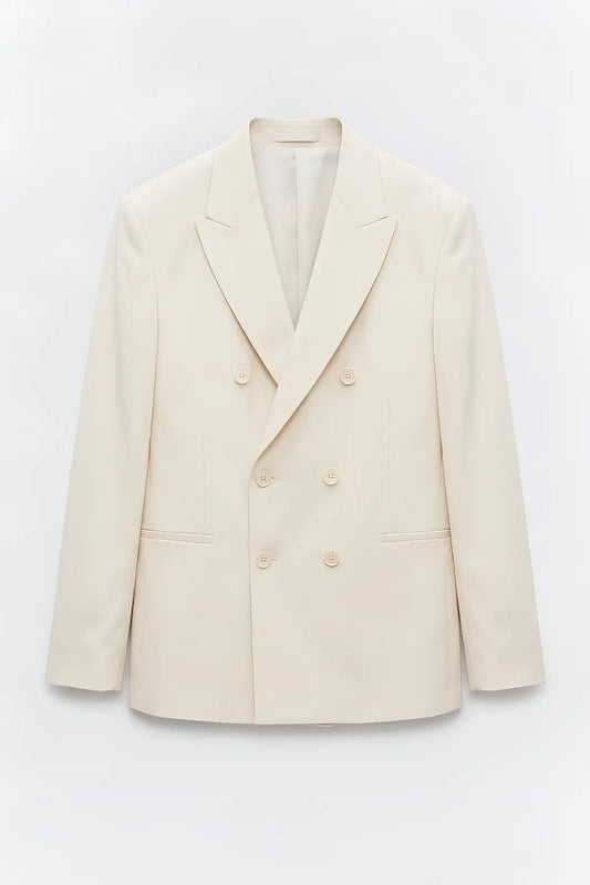 Antioch Kruvaze Relaxed Fit Erkek Blazer Ceket - on gorunum
