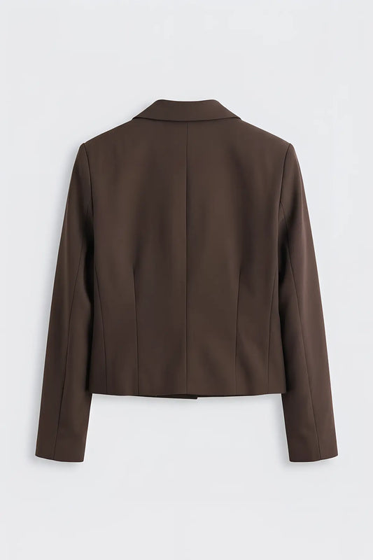 Crop Fit Blazer Ceket - arka gorunum