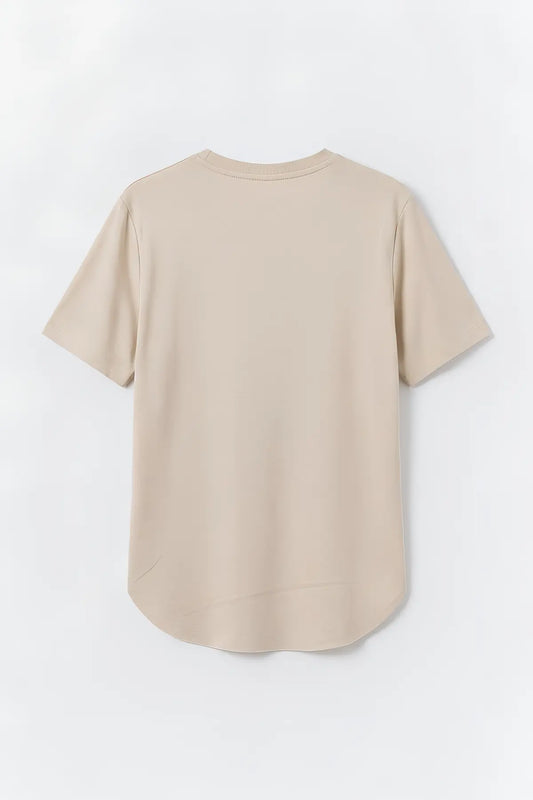 Dökümlü Kadın T-Shirt - arka gorunum