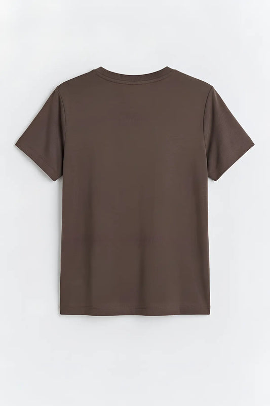 Modal Karışımlı T-Shirt - arka gorunum