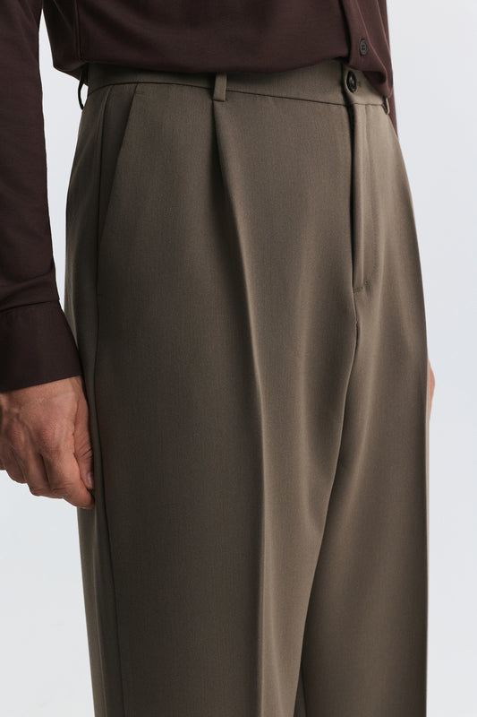 Relax Fit Pilili Erkek Pantolon