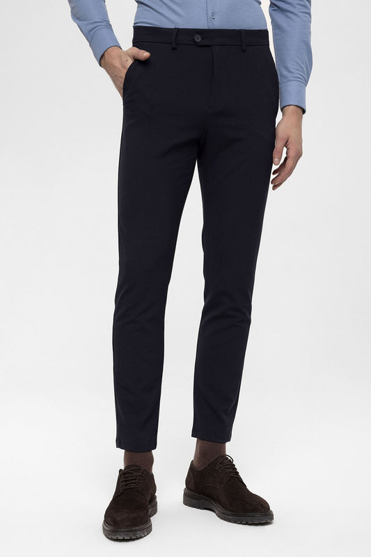 Antioch Siyah Erkek Aksesuar Detaylı Slim Fit Pantolon