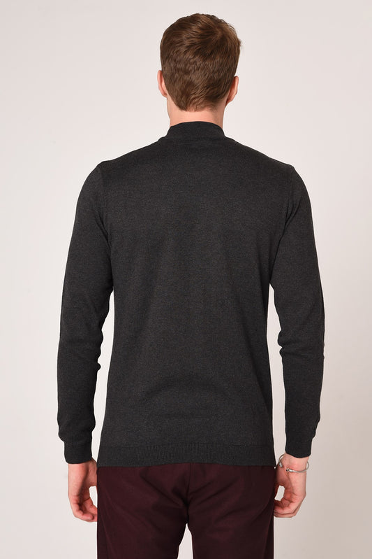 Antioch Yarım Balıkçı Yaka Slim Fit Triko Kazak