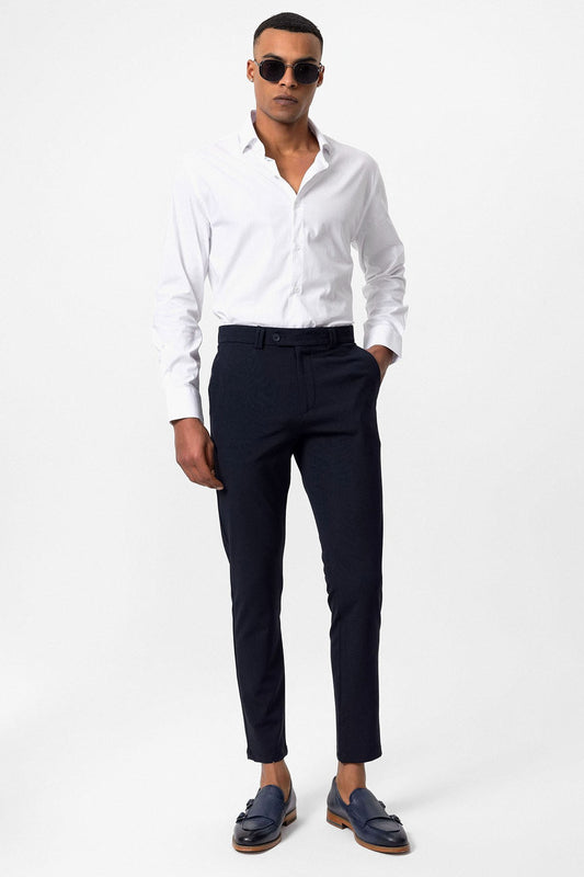 Antioch Siyah Erkek Slim Fit Kumaş Pantolon