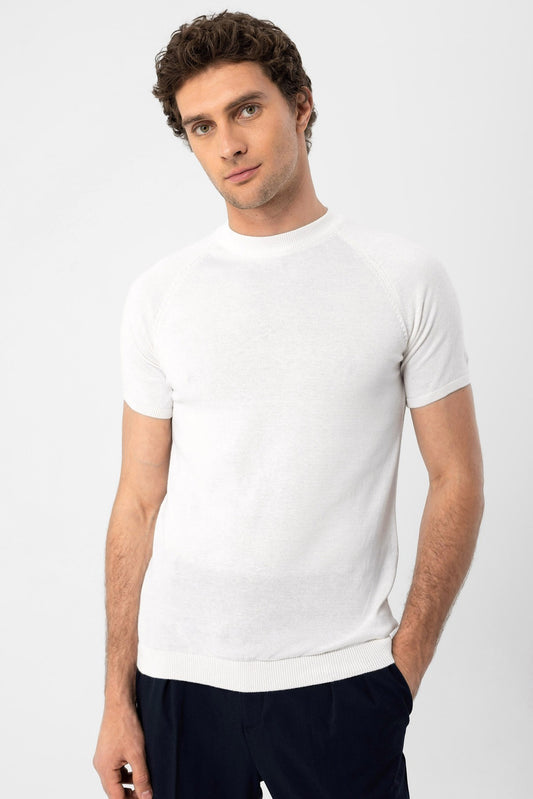 Antioch Bisiklet Yaka Triko T-Shirt