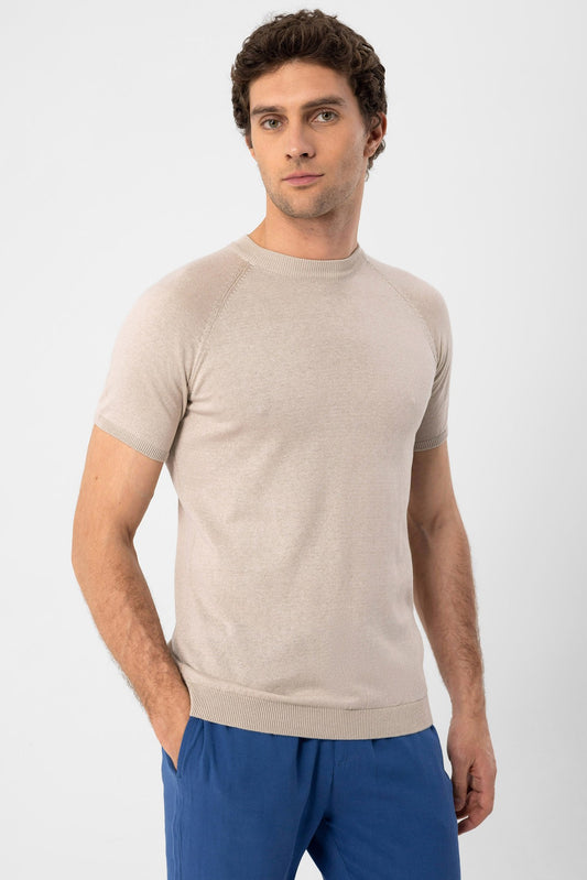 Antioch Bisiklet Yaka Triko T-Shirt