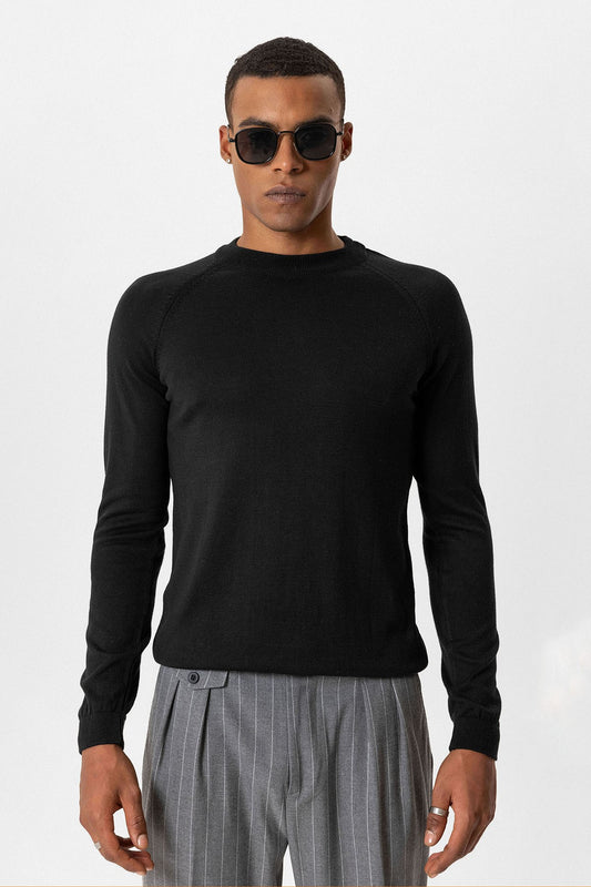 Antioch Bisiklet Yaka Slim Fit Triko Kazak