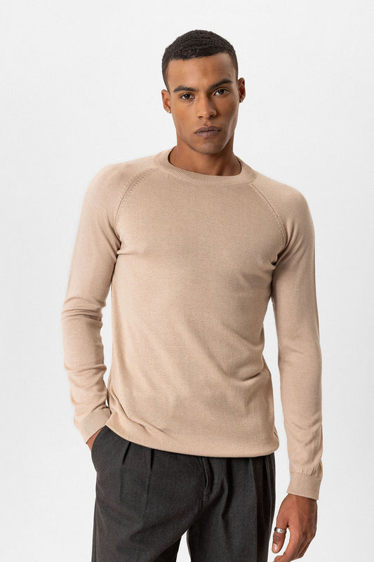 Antioch Bisiklet Yaka Slim Fit Triko Kazak