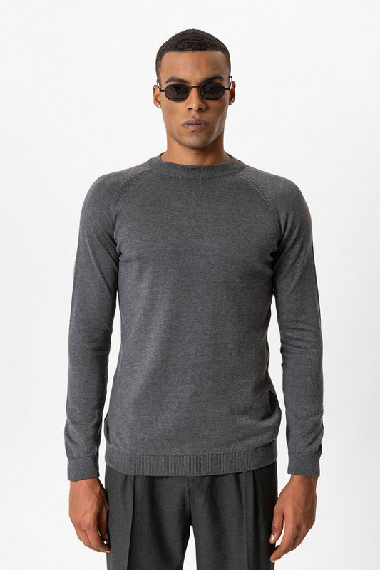 Antioch Bisiklet Yaka Slim Fit Triko Kazak