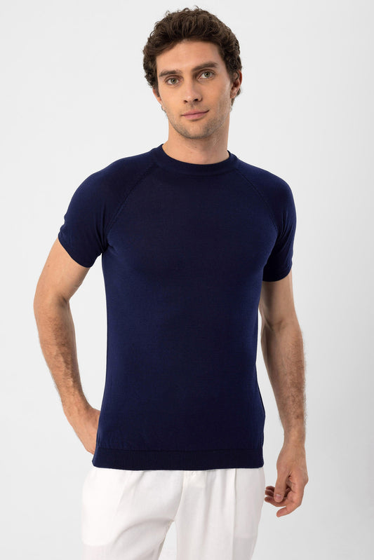 Antioch Bisiklet Yaka Slim Fit Erkek Triko T-Shirt