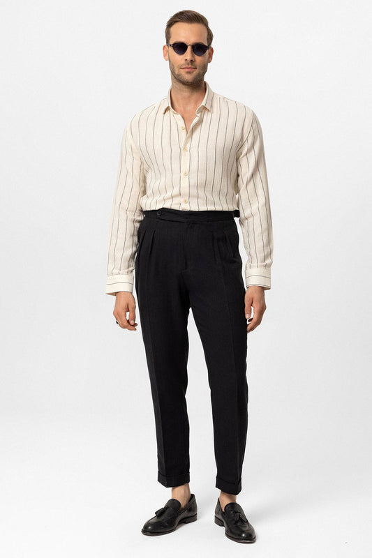 Antioch Slim Fit Çizgili Erkek Gömlek