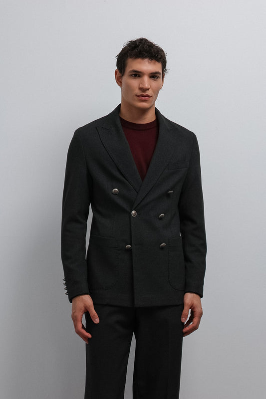 Antioch Astarsız Kruvaze Erkek Blazer Ceket