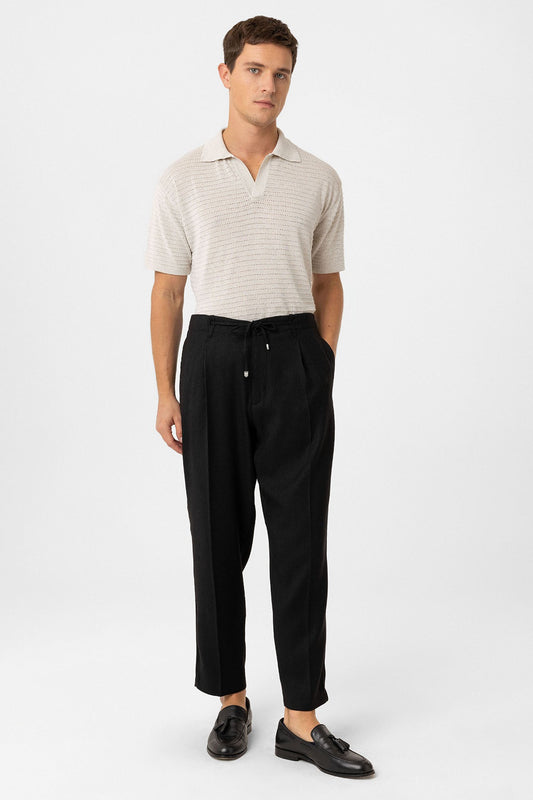 Antioch Siyah Jogger Relaxed Fit Erkek Pantolon