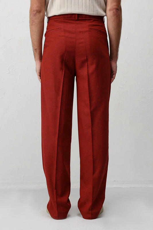 Antioch Keten Karışımlı Erkek Baggy Pantolon