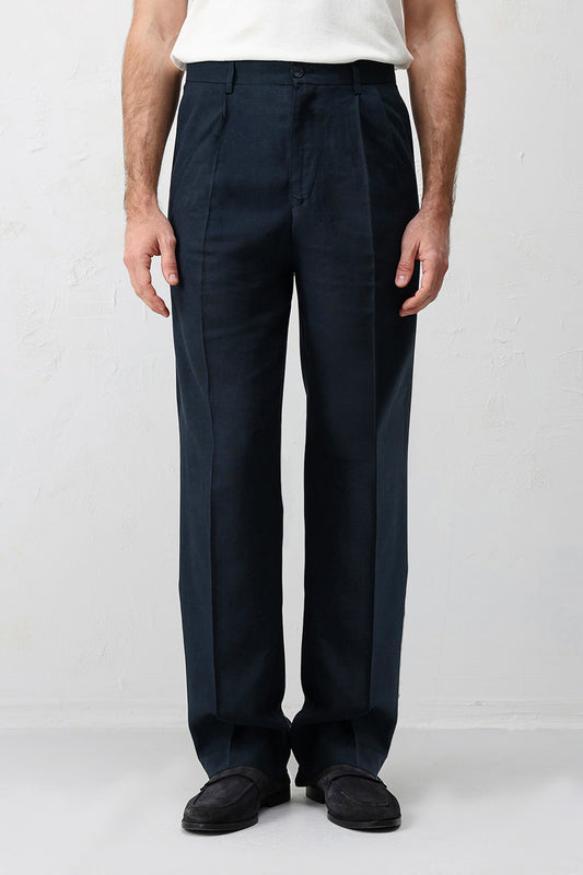 Antioch Keten Karışımlı Erkek Baggy Pantolon