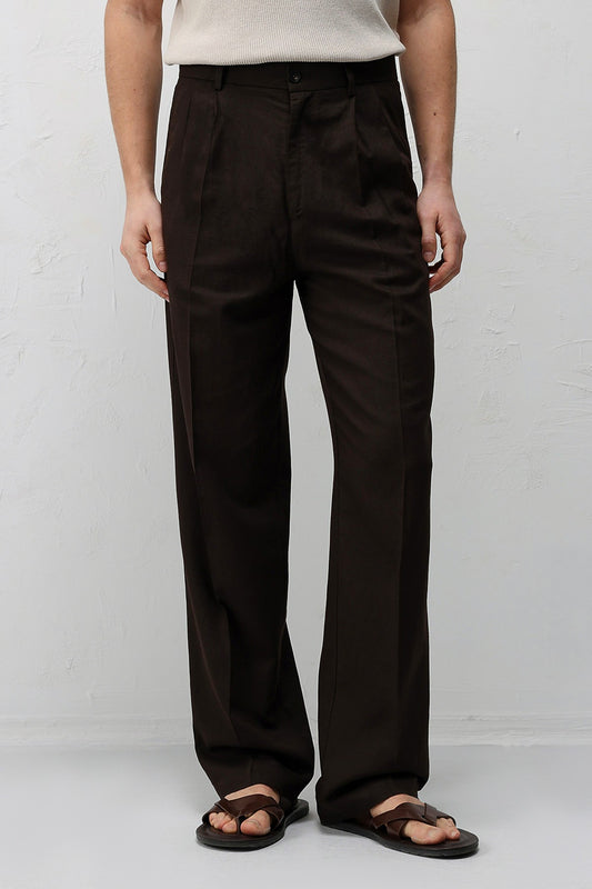 Antioch Keten Karışımlı Erkek Baggy Pantolon