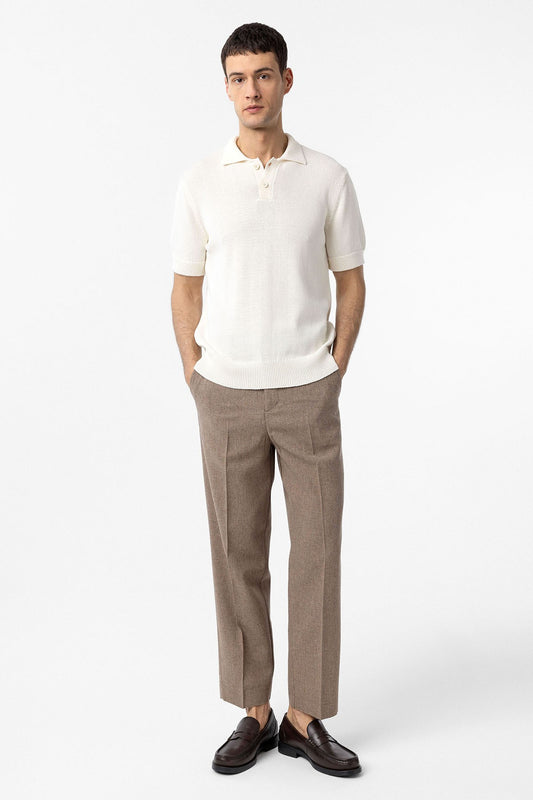 Antioch Siyah 100% Pamuk Polo Yaka Triko T-Shirt