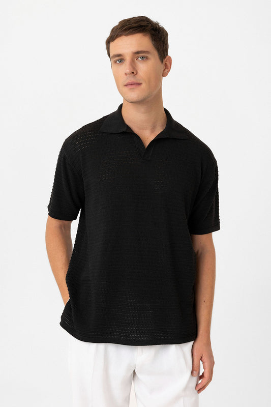 Antioch Polo Yaka Dokulu Erkek Triko T-Shirt