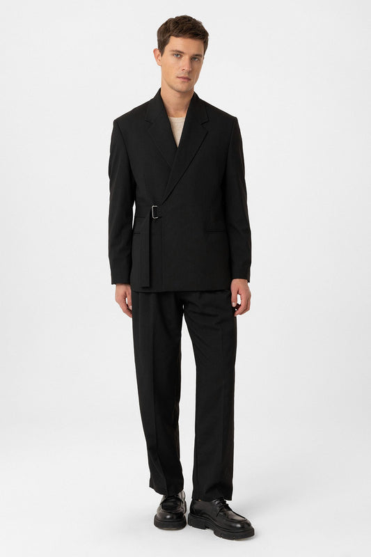 Antioch Kuşaklı Relax Fit Erkek Blazer Ceket