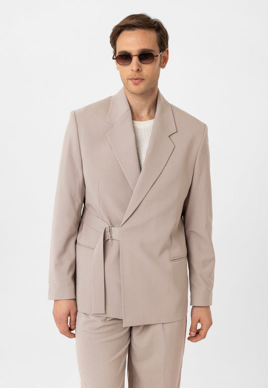 Antioch Kuşaklı Relax Fit Erkek Blazer Ceket