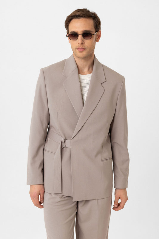 Antioch Kuşaklı Relax Fit Erkek Blazer Ceket