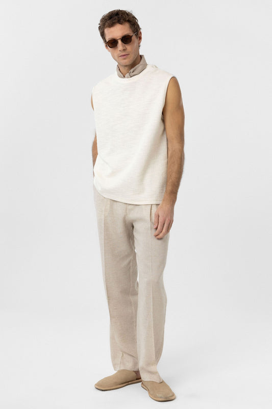 Antioch Regular Fit Dokulu Erkek Kolsuz T-Shirt