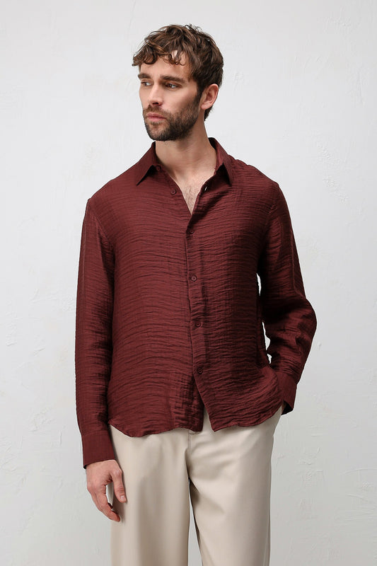 Antioch Crinkled Relax Fit Erkek Gömlek