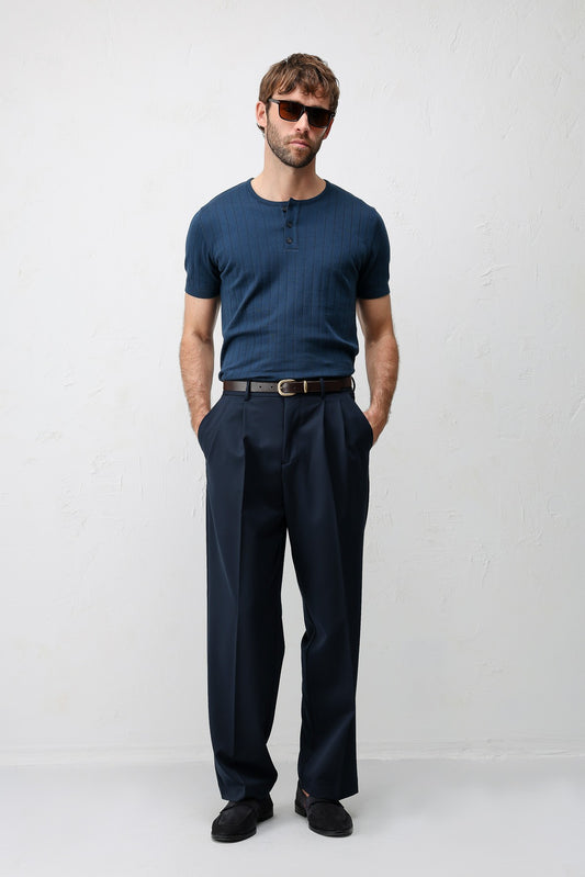 Antioch Siyah Relaxed Fit Erkek Pantolon