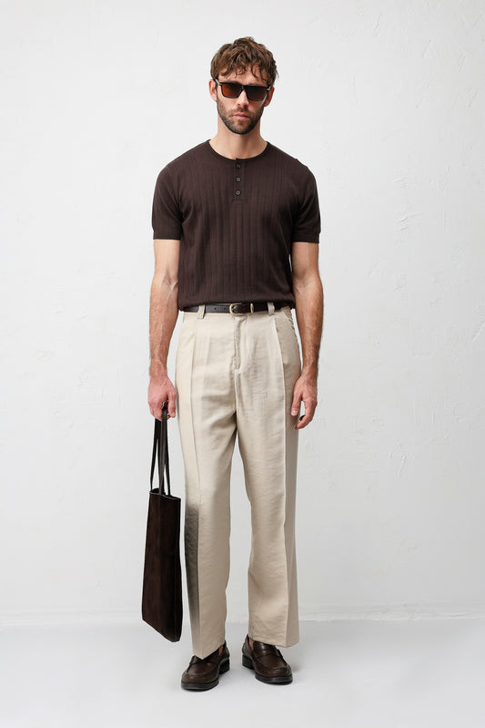 Antioch Pileli Relaxed Fit Erkek Pantolon