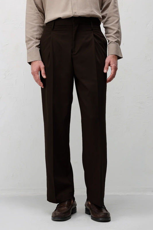 Relaxed Fit Pileli Erkek Pantolon