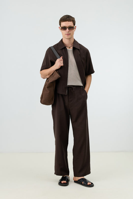 Modal Karışımlı Relaxed Erkek Pantolon