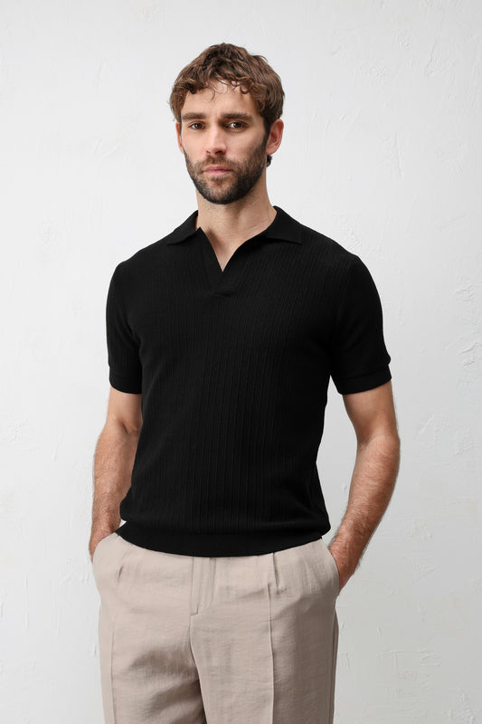 Antioch Premium Dokulu Erkek Triko T-Shirt