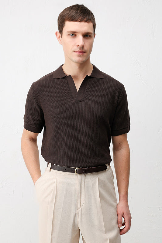 Antioch Premium Dokulu Erkek Triko T-Shirt