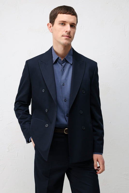 Antioch Kruvaze Relaxed Fit Erkek Blazer Ceket