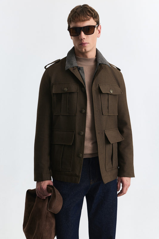 Yün Karışımlı Relax Fit Ceket