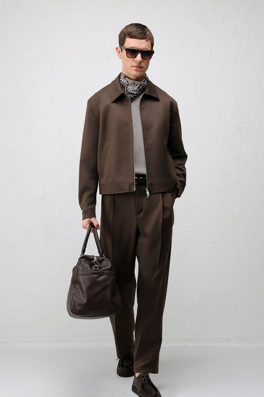 Antioch Relaxed Fit Fermuarlı Erkek Mont