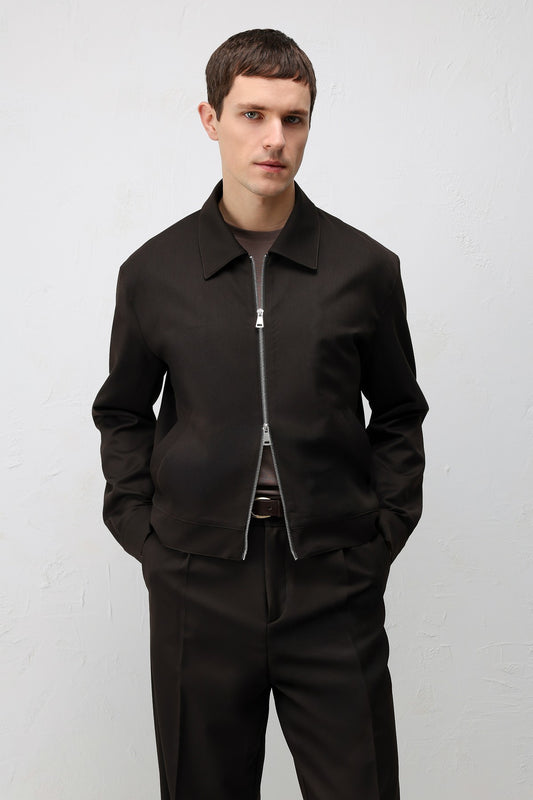 Antioch Relaxed Fit Fermuarlı Erkek Mont