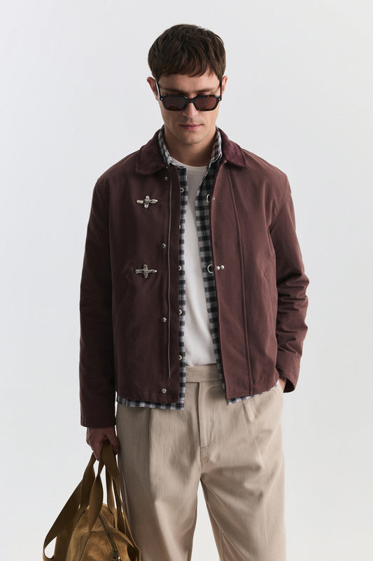 Metal Süslü Düğmeli Regular Fit Mont