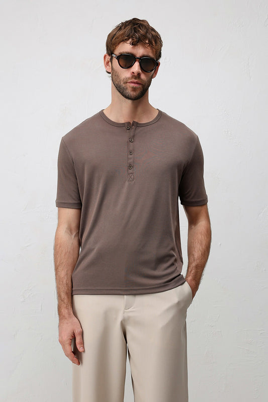 Antioch Düğmeli Yaka Erkek T-Shirt