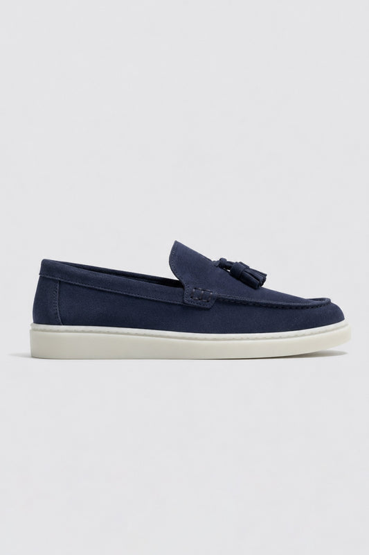 Püsküllü %100 Süet Loafer