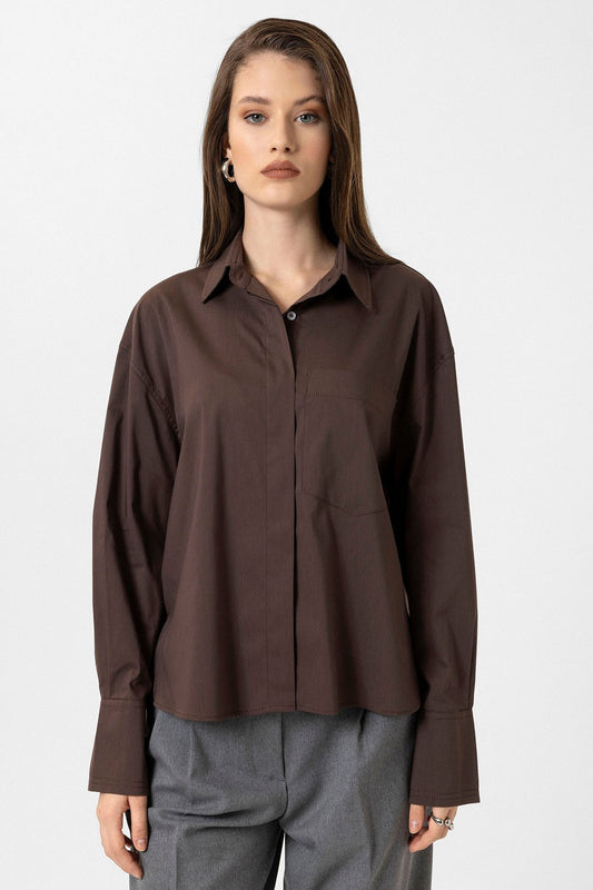 Antioch Kadın Basic Oversize Gömlek
