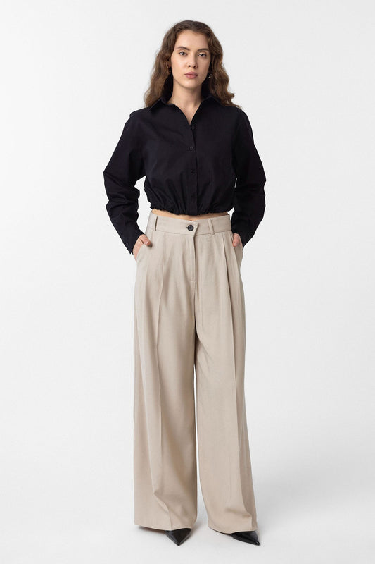 Antioch Crop Poplin Kadın Gömlek