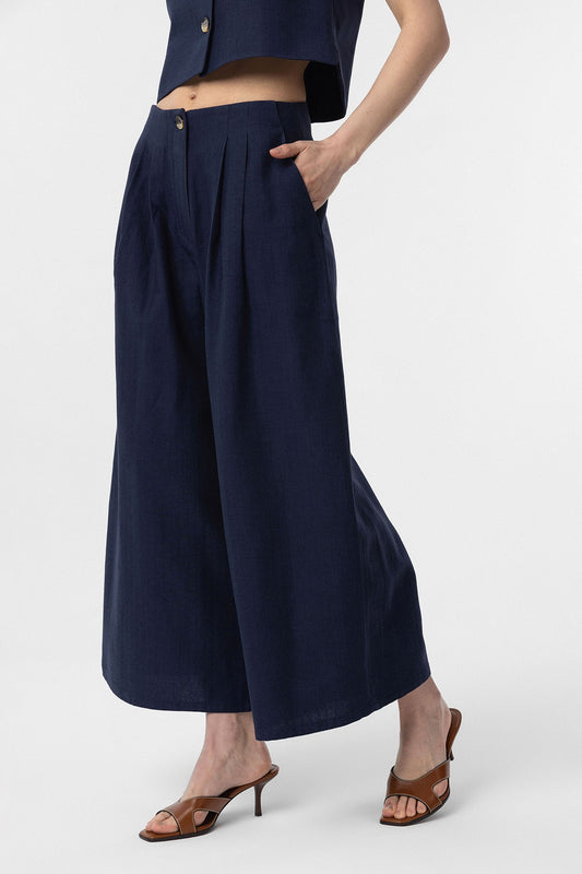 Antioch Keten Karışımlı Kadın Culotte Pantolon