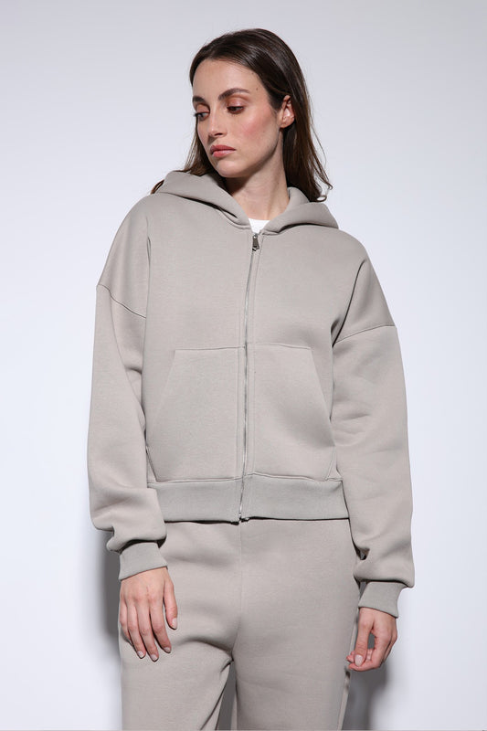 Antioch Fermuarlı Kapüşonlu Kadın Sweatshirt
